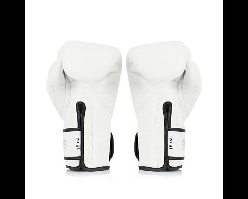 Рукавички боксерські з бинтами Fairtex BGVG1 розмір 12 унцій, білі