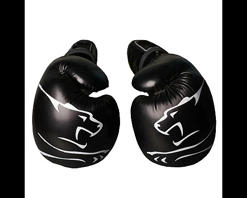 Рукавички боксерські PowerPlay 3018 Jaguar 8 унцій, чорні