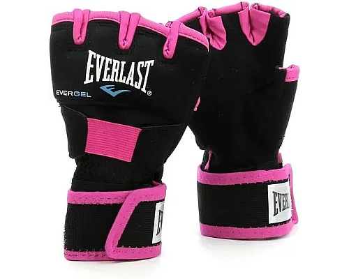 Рукавички жіночі Everlast EVERGEL HAND WRAPS розмір S/M, чорно-рожеві