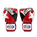 Рукавички боксерські з бинтами Fairtex BGV1 Nation Print 10 унцій, червоні