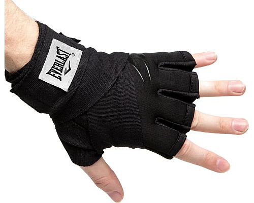 Боксерські рукавички Everlast EVERGEL FASTWRAPS розмір XL, чорні