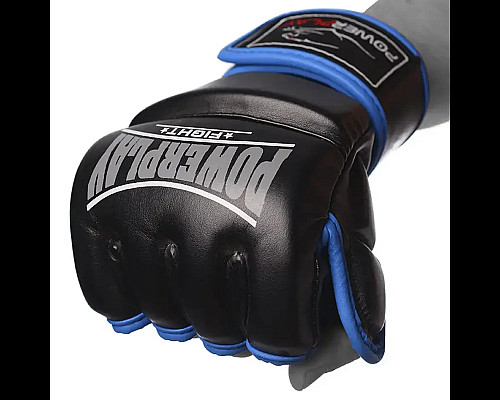 Рукавички для MMA PowerPlay 3058 розмір M, чорно-сині