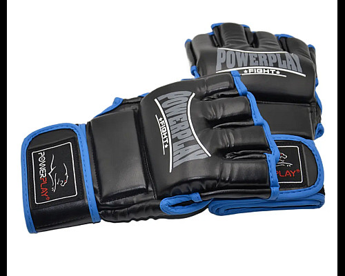 Рукавички для MMA PowerPlay 3058 розмір M, чорно-сині