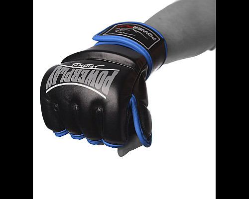 Рукавички для MMA PowerPlay 3058 розмір M, чорно-сині