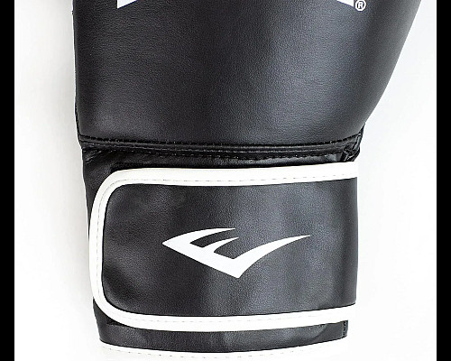 Боксерські рукавиці Everlast CORE 2 TRAINING GLOVE унцій S/M, чорно-білі