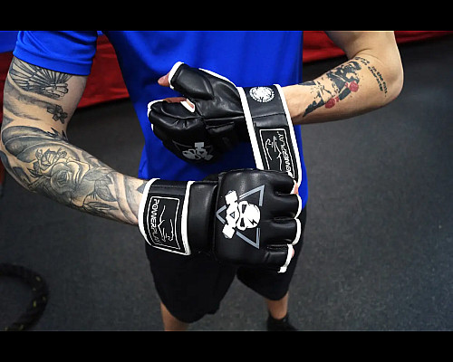 Рукавички для MMA PowerPlay 3056 А розмір XL, чорні