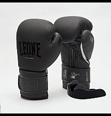 Рукавички боксерські з капою Leone GN059 розмір 12 унцій, чорно-білі