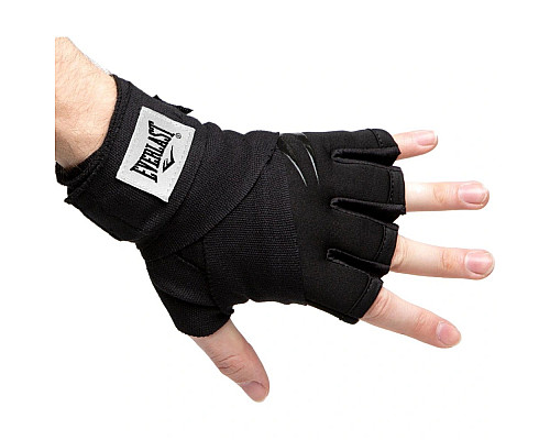 Рукавички боксерські Everlast EVERGEL FASTWRAPS розмір M, чорні