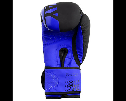 Рукавички боксерські PowerPlay 3086 Challenger Matt розмір 10 унцій, чорно-сині