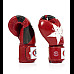 Рукавички боксерські з бинтами Fairtex BGV1 Nation Print 14 унцій, червоні