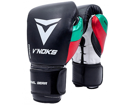 Рукавички боксерські V`Noks Mex Pro Training 10 унцій, різнокольорові