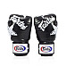 Рукавички боксерські з бинтами Fairtex BGV1 Nation Print 16 унцій, чорні