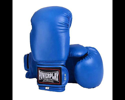 Рукавички боксерські PowerPlay 3004 Classic розмір 12 унцій, сині