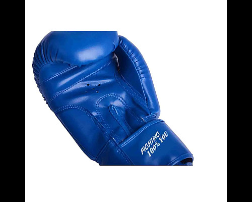 Рукавички боксерські PowerPlay 3004 Classic розмір 12 унцій, сині