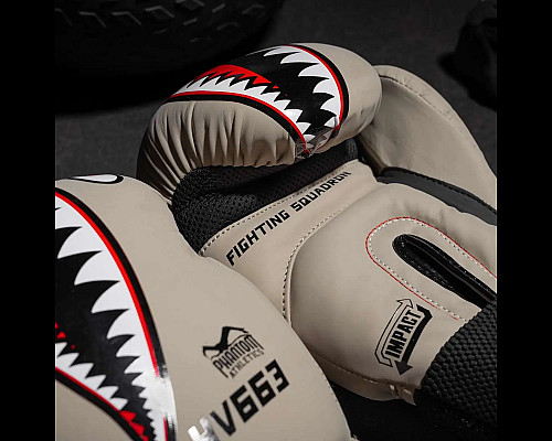 Рукавички боксерські з капою Phantom Fight Squad 16 унцій, бежевий