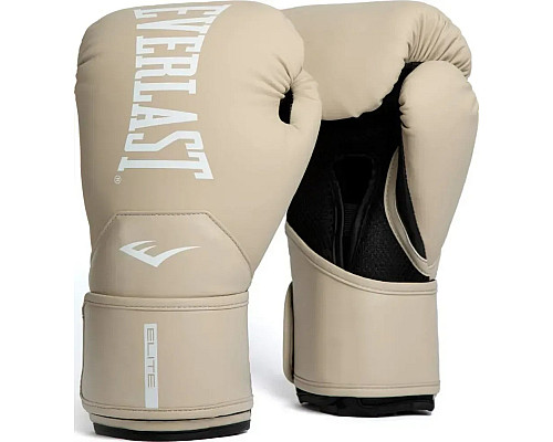 Боксерські рукавиці Everlast ELITE 2 BOXING GLOVES 14 унцій, бежеві