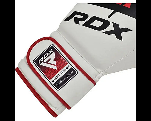 Рукавички боксерські з капою RDX F7 Ego розмір 10 унцій, біло-червоні