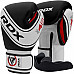 Рукавички боксерські дитячі з капою RDX 4B Robo Kids розмір 6 унцій, чорно-білі