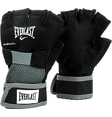 Боксерські рукавички Everlast EVERGEL HAND WRAPS розмір L, чорно-сірі