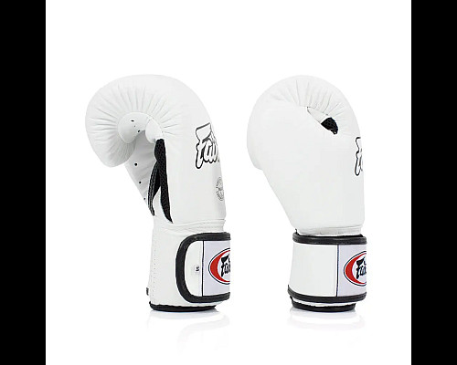 Рукавички боксерські з бинтами Fairtex BGV1 14 унцій, білі