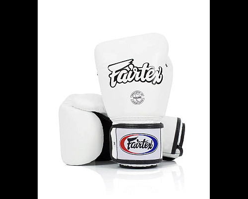 Рукавички боксерські з бинтами Fairtex BGV1 14 унцій, білі