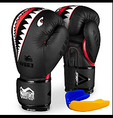 Рукавички боксерські з капою Phantom Fight Squad 16 унцій, чорні