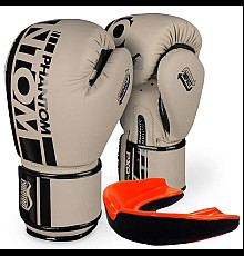 Рукавички боксерські з капою Phantom APEX Sand 16 унцій, бежевий