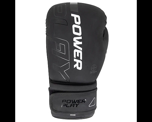 Рукавички боксерські PowerPlay 3024 Ultra Mat розмір 16 унцій, чорно-білі