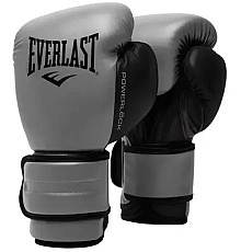 Боксерські рукавиці Everlast POWERLOCK 2R TRAINING GLOVE 16 унцій, сірі
