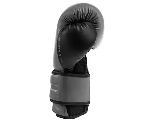 Боксерські рукавиці Everlast POWERLOCK 2R TRAINING GLOVE 16 унцій, сірі