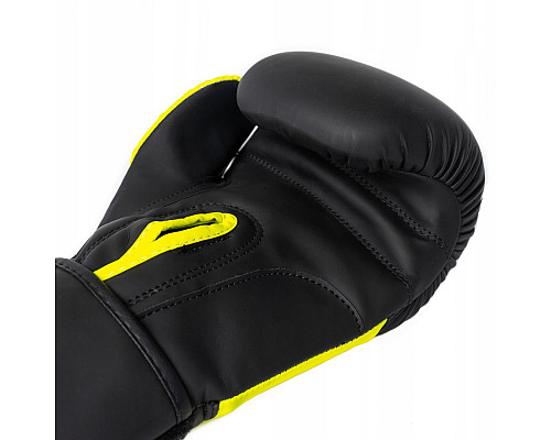 Рукавчки боксерські SPARTAN розмір 10 унцій, чорно-жовті