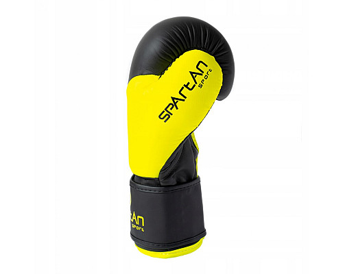 Рукавчки боксерські SPARTAN розмір 10 унцій, чорно-жовті