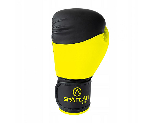 Рукавчки боксерські SPARTAN розмір 10 унцій, чорно-жовті