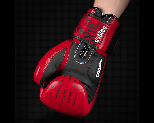 Рукавички боксерські з бинтами Phantom Muay Thai 12 унцій, червоні