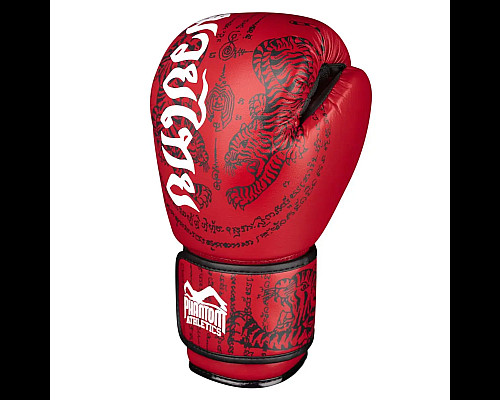 Рукавички боксерські з бинтами Phantom Muay Thai 12 унцій, червоні
