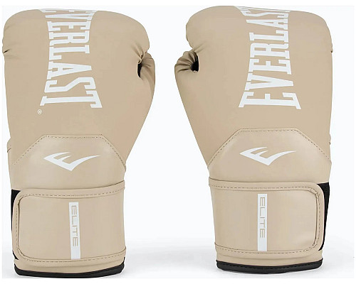 Боксерські рукавиці EVERLAST ELITE 2 BOXING GLOVES 16 унцій, бежевиі