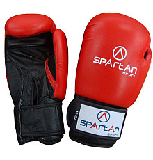 Рукавички боксерські Spartan розмір 12 унцій, чорно-червоний