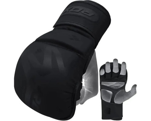 Тренувальні рукавиці для ММА RDX GRAPPLING GLOVES SHOOTER T-15 розмір XL, чорний