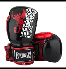 Рукавички боксерські PowerPlay 3007 Scorpio 10 унцій, чорні