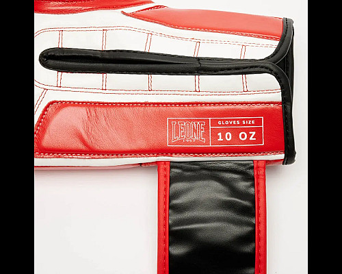 Рукавички боксерські з бинтами Leone GN208 ICONIC розмір 12 унцій, червоні