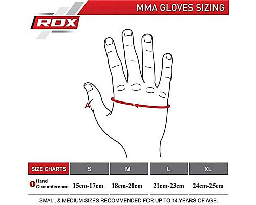 Рукавички ММА RDX F15 Matte L, чорні