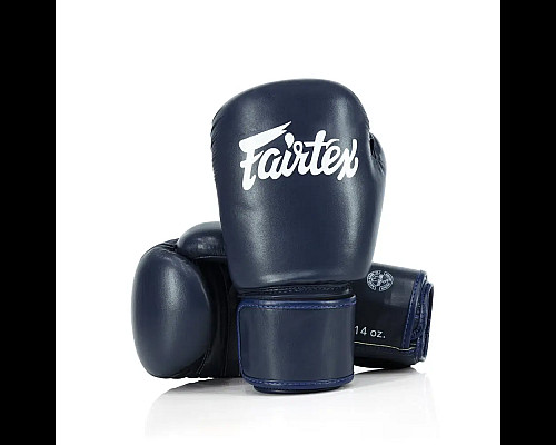 Рукавички боксерські з бинтами Fairtex Amateur BGV27 10 унцій, темно-сині