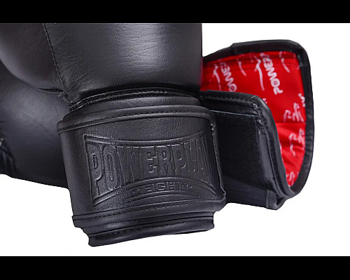 Рукавички боксерські шкіряні PowerPlay 3014 Indiana 12 унцій, чорні