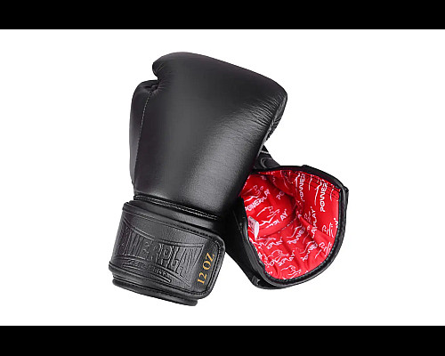 Рукавички боксерські шкіряні PowerPlay 3014 Indiana 12 унцій, чорні