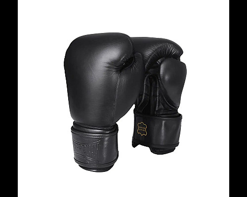 Рукавички боксерські шкіряні PowerPlay 3014 Indiana 12 унцій, чорні