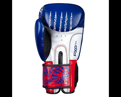 Рукавички боксерські з бинтами Phantom Muay Thai 14 унцій, сині