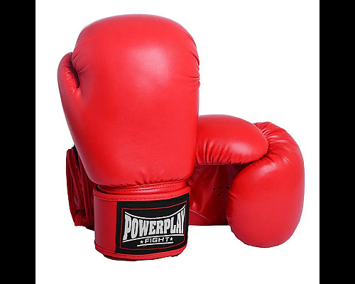 Рукавички боксерські PowerPlay 3004 Classic 10 унцій, червоні
