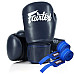 Рукавички боксерські з бинтами Fairtex Amateur BGV27 16 унцій, темно-сині
