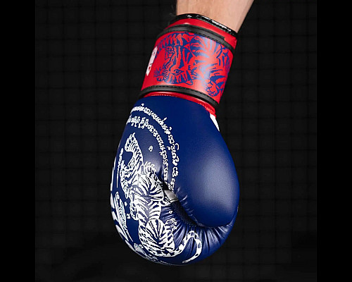 Рукавички боксерські з бинтами Phantom Muay Thai 12 унцій, сині
