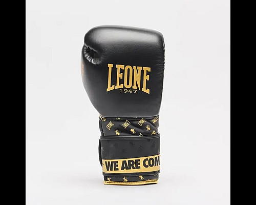 Рукавички боксерські з бинтами Leone GN220 DNA розмір 10 унцій, чорні